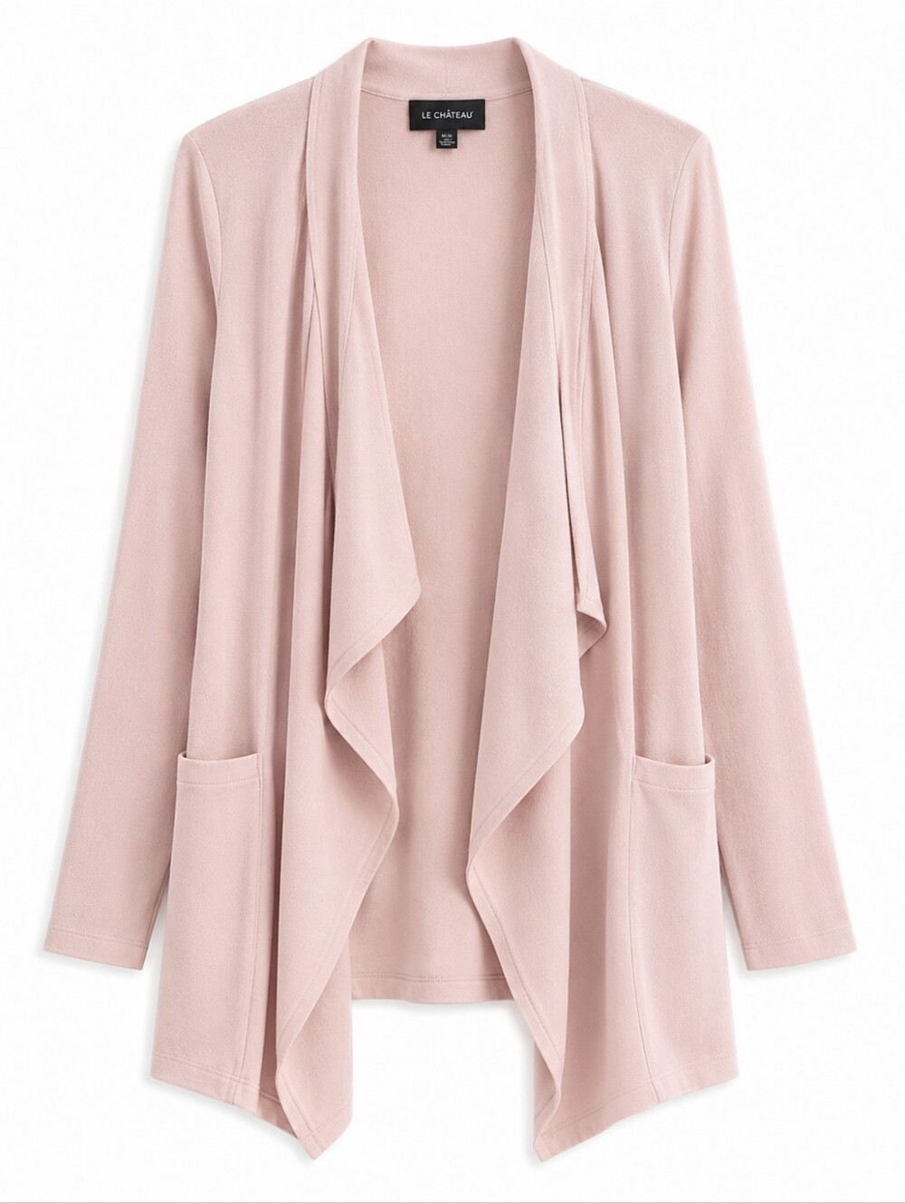 Le Chateau Light Pink Open Front Blazer L